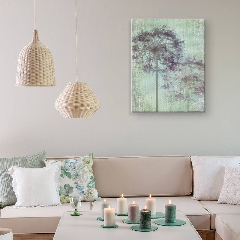 Allium Globe by Judy Stalus Canvas Art Print
