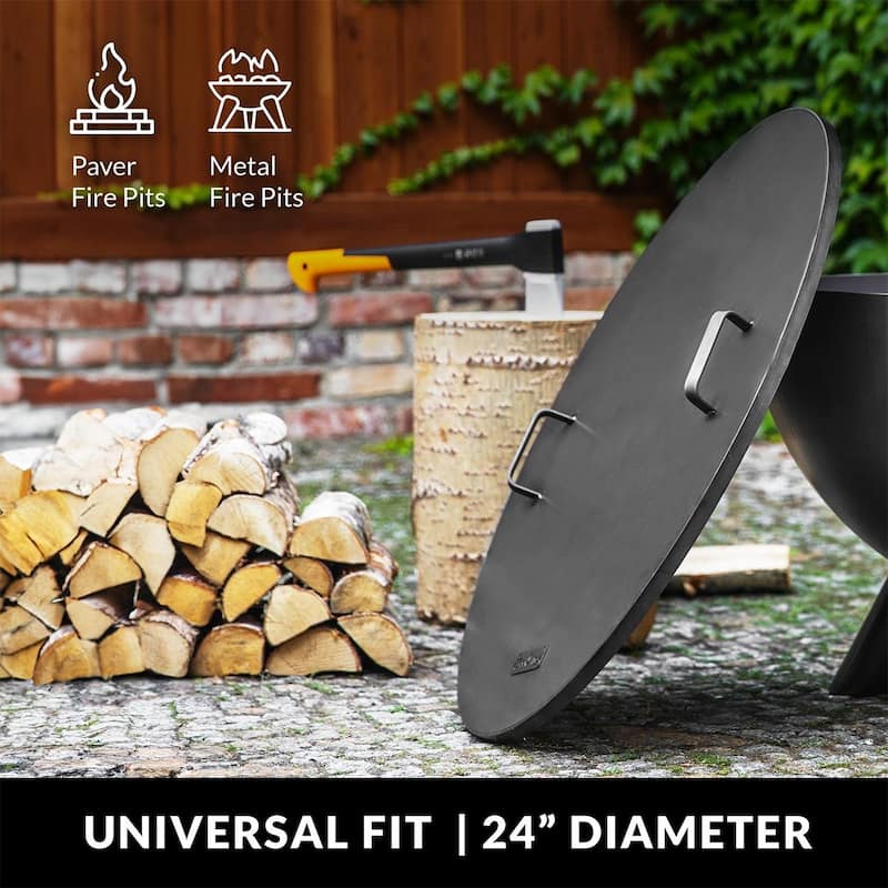 24" Cover Lid for Outdoor Fire Pits and Paver Fire Pits