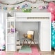 preview thumbnail 20 of 33, Full Size Loft Bed With Wardrobes And 2-Drawer Desk With Cabinet for Home
