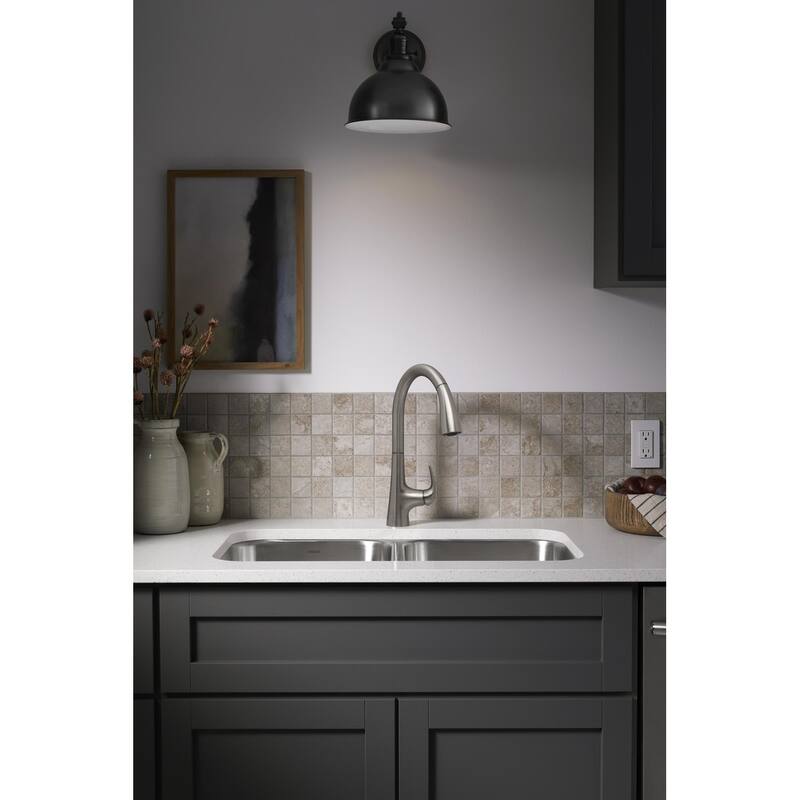 Sterling Medley 1.5 GPM Single Hole Pull Down Kitchen Faucet