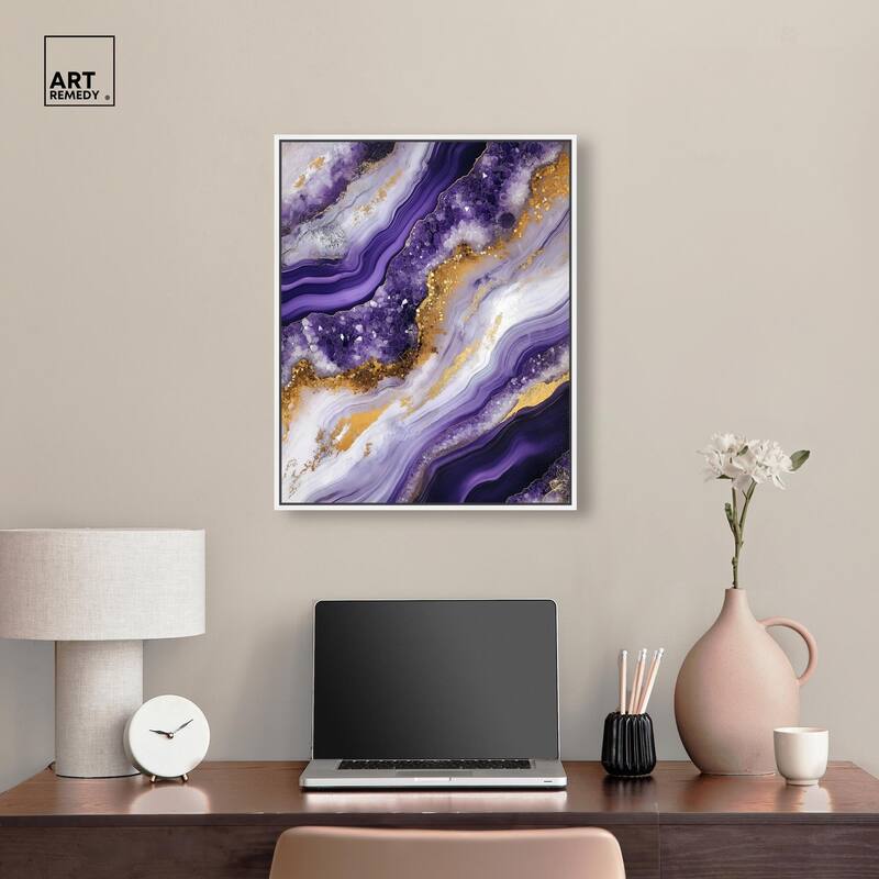 Gemstone Labyrinth I Canvas by Art Remedy