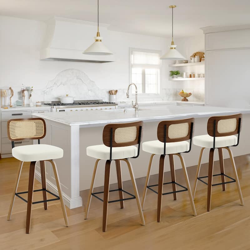 26"/29" Swivel Bar Stools/ Counter Stools with Bentwood Legs