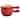Crock Pot 2 Piece Stoneware 22oz Soup Bowl Set with Long Handle in Gradient Red - 30 Ounce