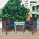preview thumbnail 33 of 49, Pheap Outdoor 3-piece Cushioned Wicker Bistro Set by Havenside Home