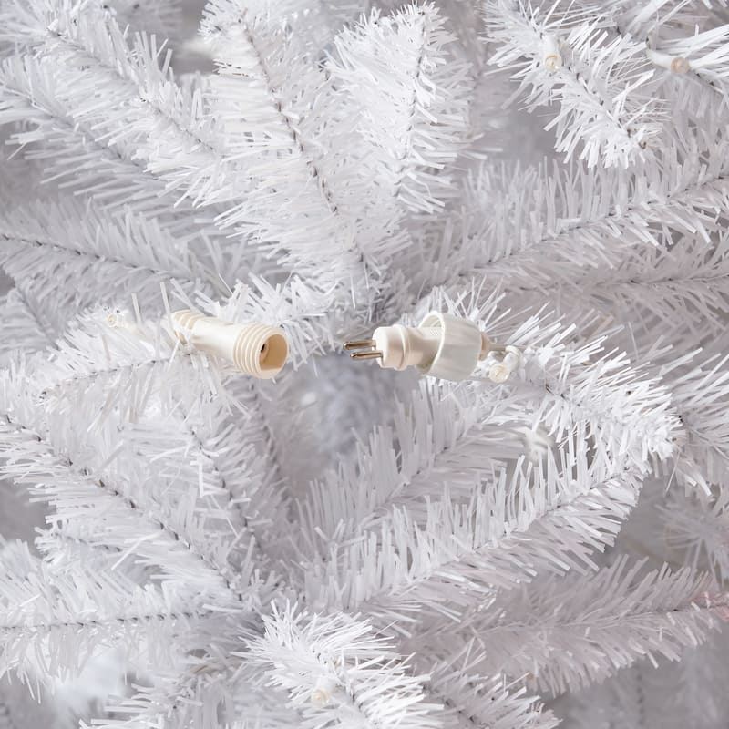 13' Slim White Artificial Christmas Tree