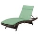 preview thumbnail 104 of 187, Salem Outdoor Wicker Adjustable Chaise Lounge with Cushion by Christopher Knight Home