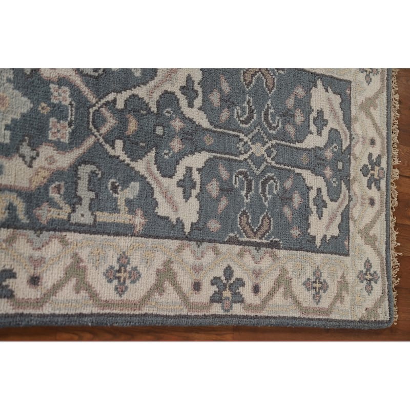 Oushak Indian Runner Rug Handmade Wool Carpet - 2'6"x 9'10"
