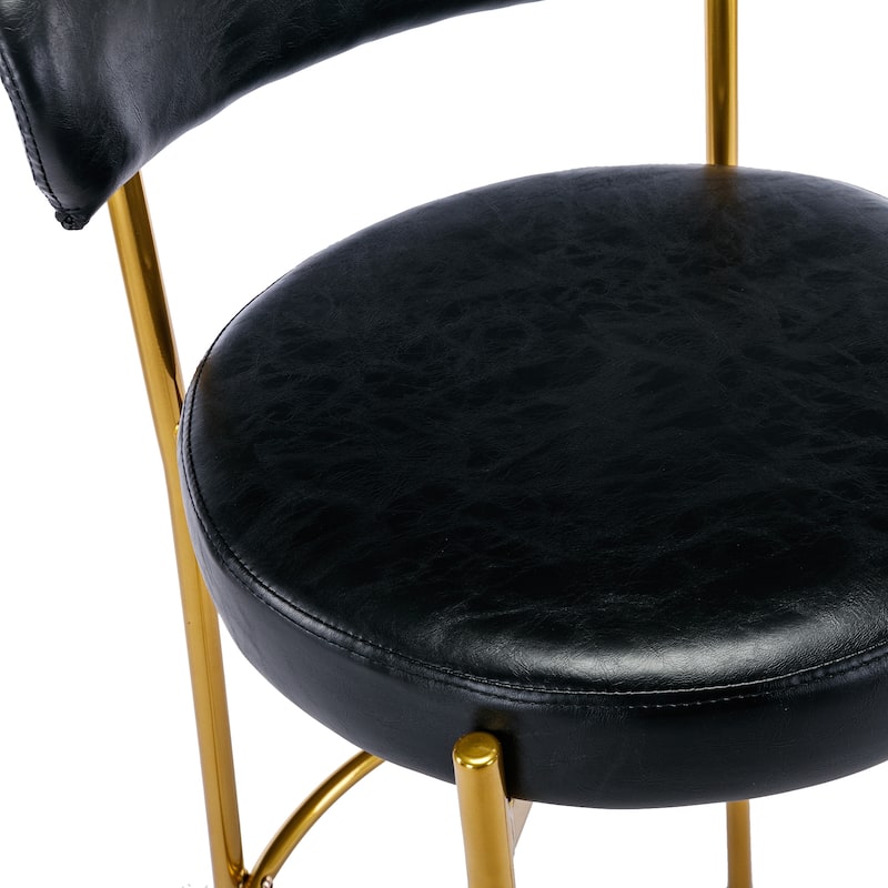 Counter Height Bar Stools Set of 2 Modern Armless Chairs