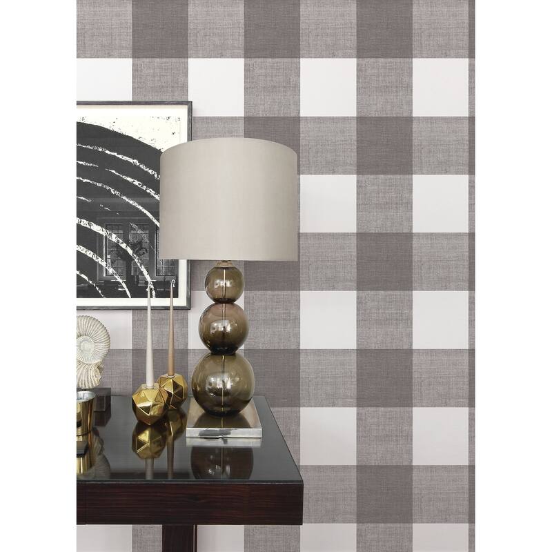 Scott Living Scott-ish Plaid Self Adhesive Wallpaper