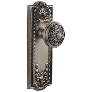 Grandeur PARWIN_DD_NA Parthenon Solid Brass Rose Dummy Door Knob Set with Windsor Knob