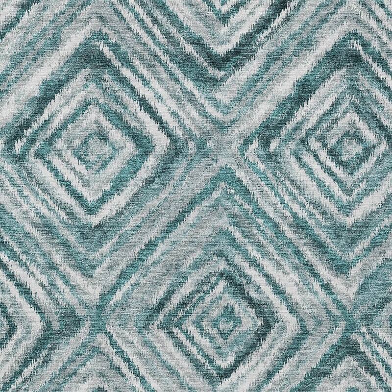 HomeRoots Geometric Transitional Rectangle Outdoor Rug