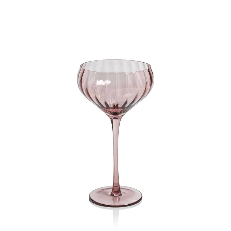 Malden Optic Cocktail Glasses, Set of 4 - Purple