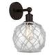 Option Oil Rubbed Bronze / Clear Glass with White Rope