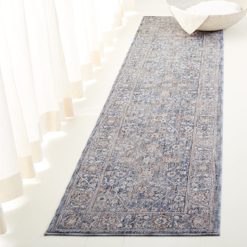 Lauren Ralph Lauren Ankica Traditional Rug - Blue/Ivory Taupe - 2' x 8' Runner