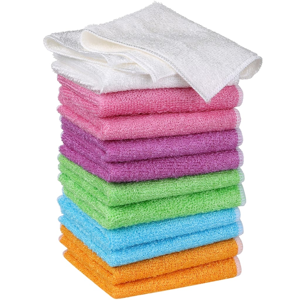 Dish Wash Cloths, 12Pcs Kitchen Wash Cloths Microfiber Dish Rags Towel