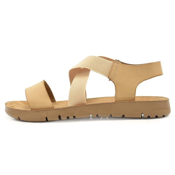 Greek Platform Wedge Flat Sandals - 5.5 