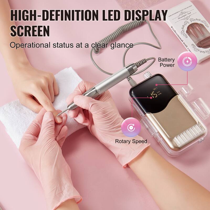 Electric Rechargeable Nail Drill for Manicure Pedicure Carve Polish