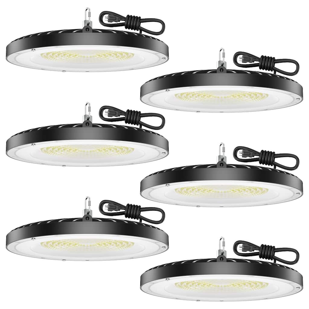 UFO LED High Bay Light 6 Pack for Warehouse and Garage