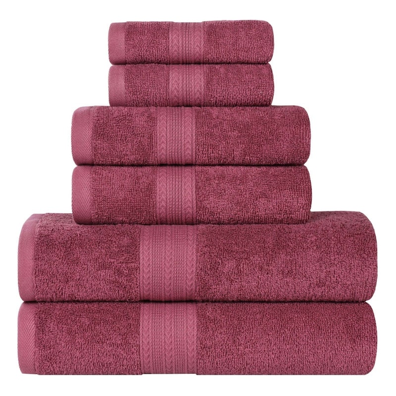 Eco-Friendly Sustainable Cotton 6-Piece Bathroom Towel Set
