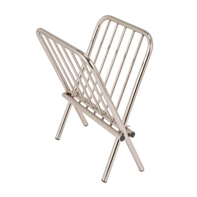 Metal Magazine Rack - 12.13"L x 9.88"W x 15.13"H