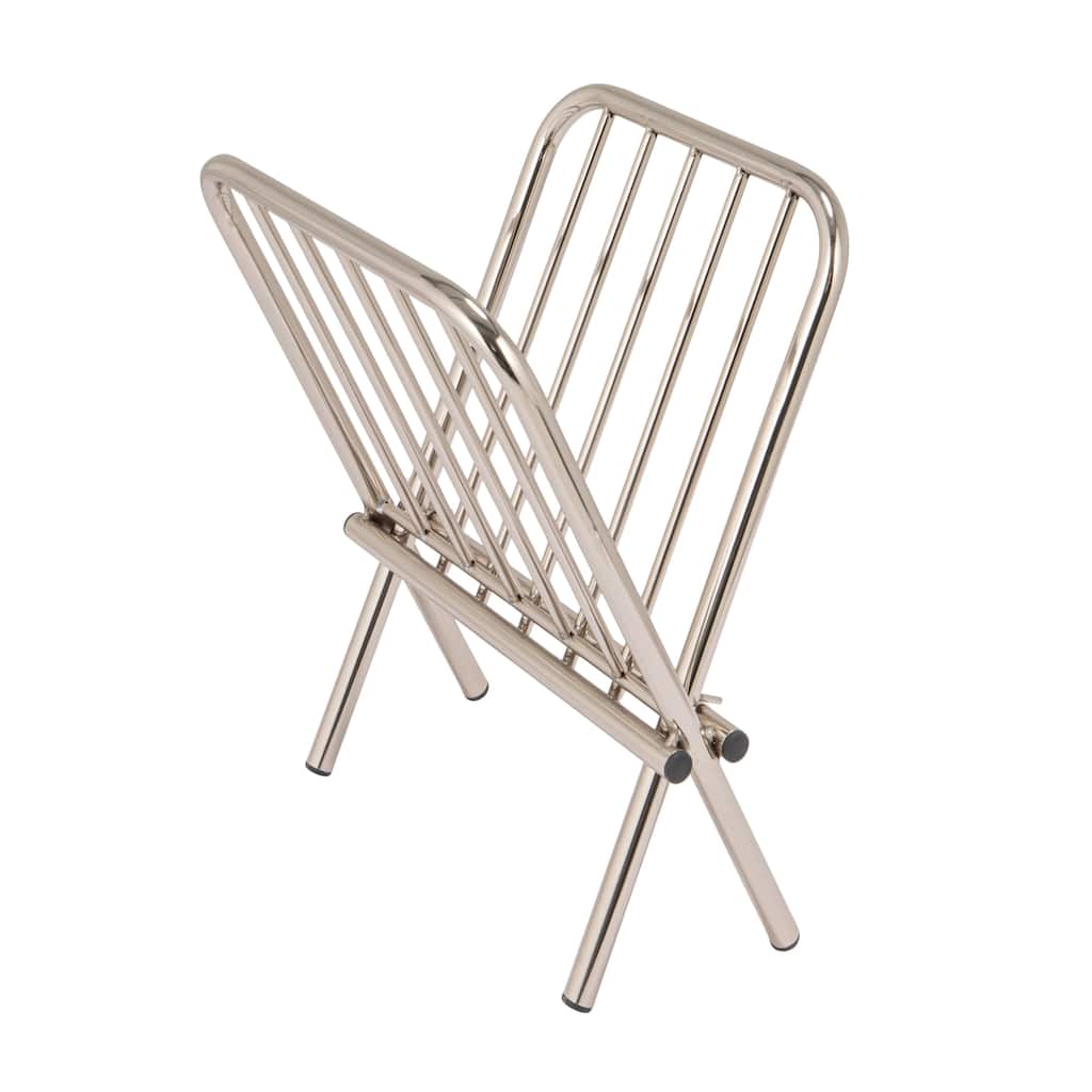 Metal Magazine Rack - 12.13"L x 9.88"W x 15.13"H