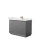 Option Dark Gray, Bronze Trim, White Cultured Marble Top