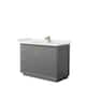 Option Dark Gray, Bronze Trim, White Cultured Marble Top