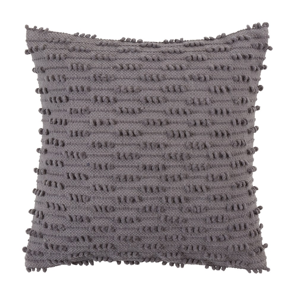 Nubby Design Down Filled Throw Pillow