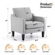 preview thumbnail 36 of 133, VINGLI Mid Century Modern Fabric Accent Chair