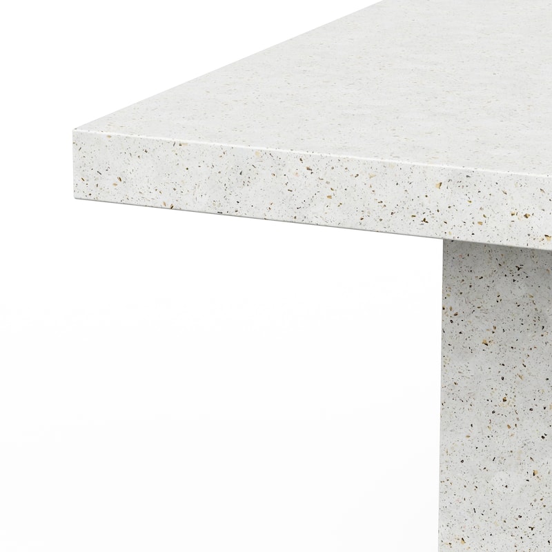 Urbia Una 59" Square Concrete Dining, Bar, and Counter Table