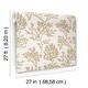 preview thumbnail 6 of 5, A-Street Prints Tortuga Gold Coral Weave Wallpaper