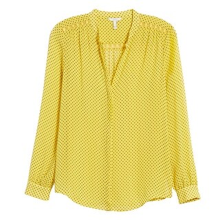 womens yellow blouse