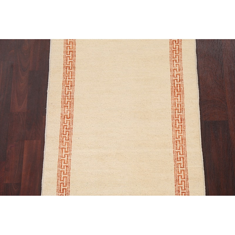 Gabbeh Kashkoli Oriental Staircase Runner Rug Wool Hand-knotted Carpet - 2'7" x 10'6"
