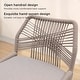 preview thumbnail 10 of 8, Rattan Height Bar Stools with Back and Cushions Set of 2