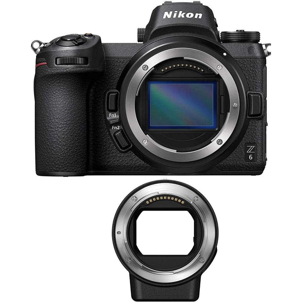Nikon Z6 24.5MP FX-Format 4K Mirrorless Camera with FTZ Adapter Kit
