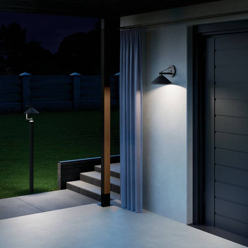 Kichler Lighting Ripley 1-Light Black Outdoor Post Light