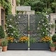 preview thumbnail 29 of 103, 72 in Metal Movable Planter Box with Trellis Privacy Screen Lockable Wheels