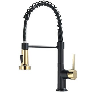 Kitchen Faucet with Pull Down Sprayer, Spring Kitchen Sink Faucet -  Overstock - 35610823