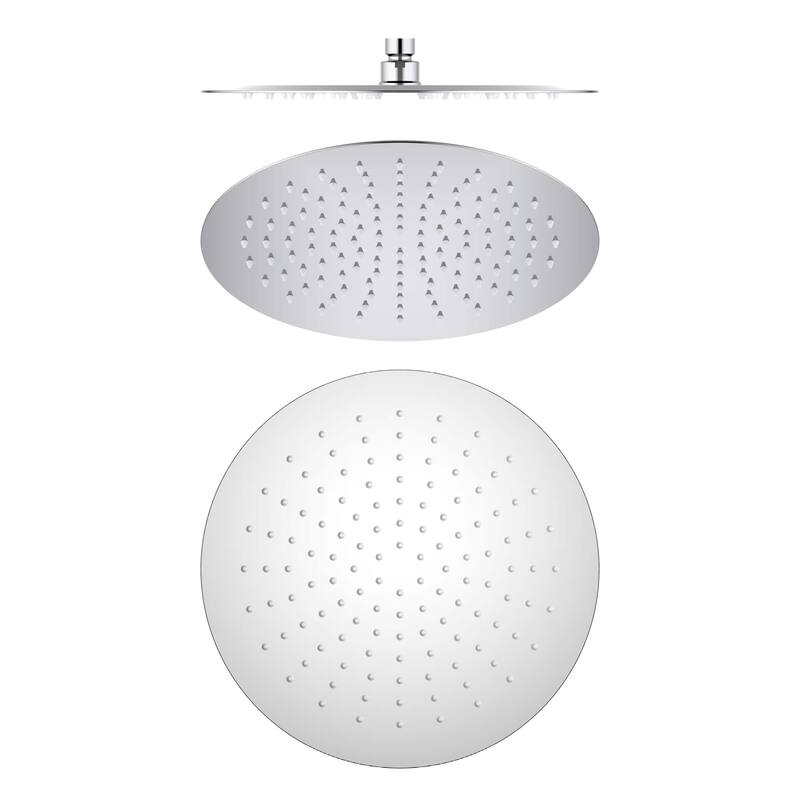 Circular 12" Metal Ultra Thin Profile Rain Shower Head 1.75 GPM - Chrome
