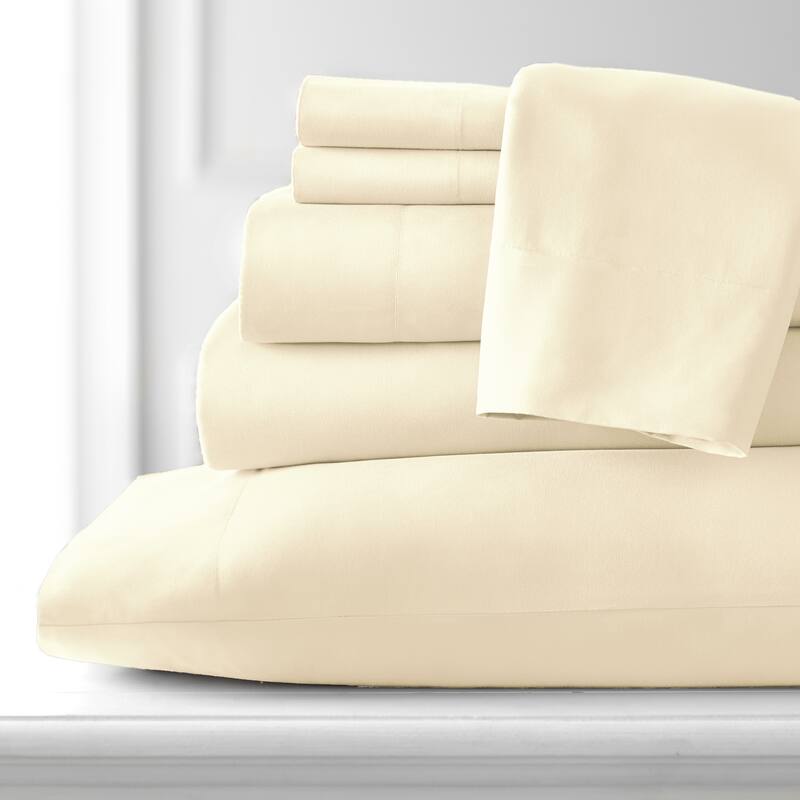 Adjustable Mattress Split King Ultra-Soft 7-piece Bed Sheet Set