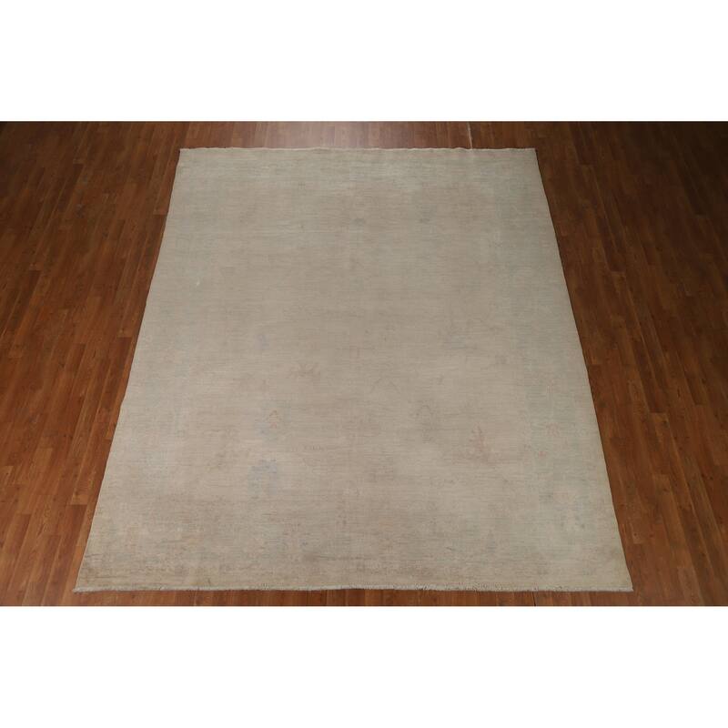 Transitional Oushak Turkish Rug Hand-Knotted Wool Carpet - 8'3"x 10'0"