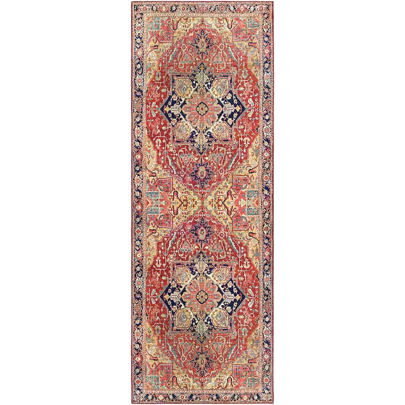 Livabliss Iris Persian Medallion Printed Area Rug