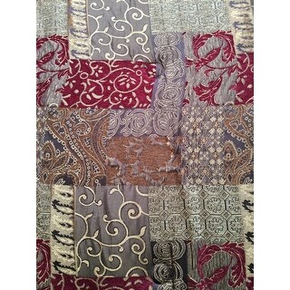 Top Product Reviews For Croscill Galleria Red Opulent Chenille Jacquard Woven 4 Piece Comforter Set 9296698 Overstock