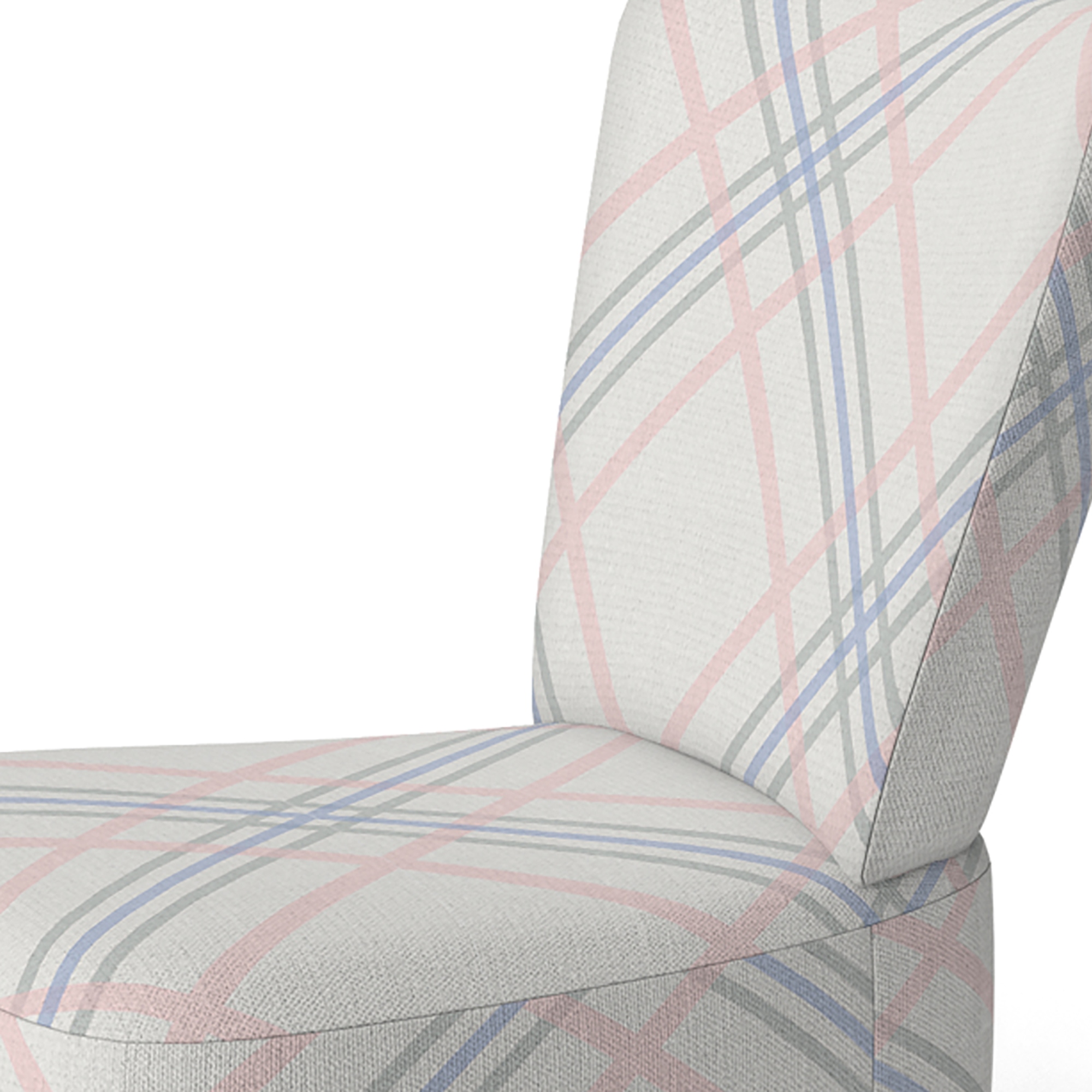 Cream tartan chair outlet