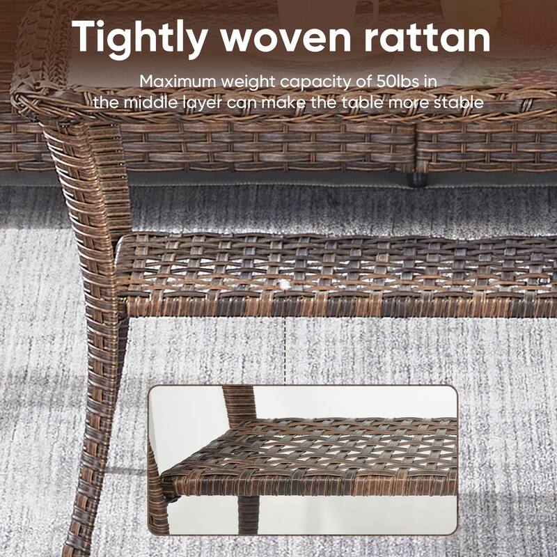 Gymojoy Patio Furniture Set with Professional Outdoor Cushions