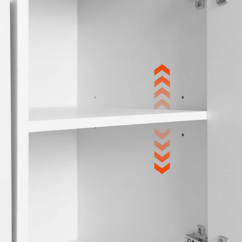 Anmytek Walnut Rolling Kitchen Island Cart Storage Cabinet with Stainless Steel Top,Spice Rack , Towel Rack