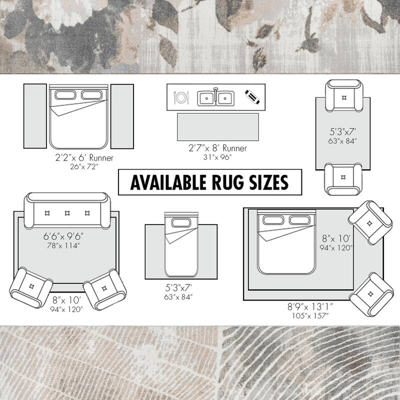 Gertmenian Alor Modern / Casual/ Transitional Easy Care Soft Polypropylene Indoor Area Rug Collection