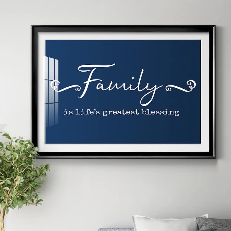 Family Greatest Blessing Premium Framed Print - Ready to Hang