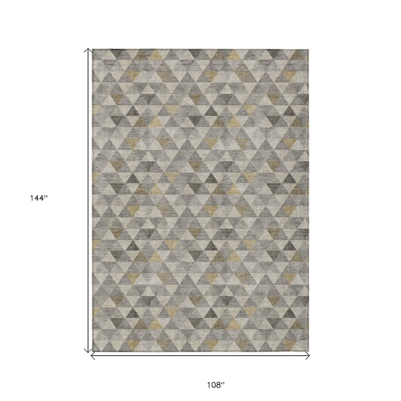 HomeRoots Geometric Transitional Rectangle Outdoor Rug