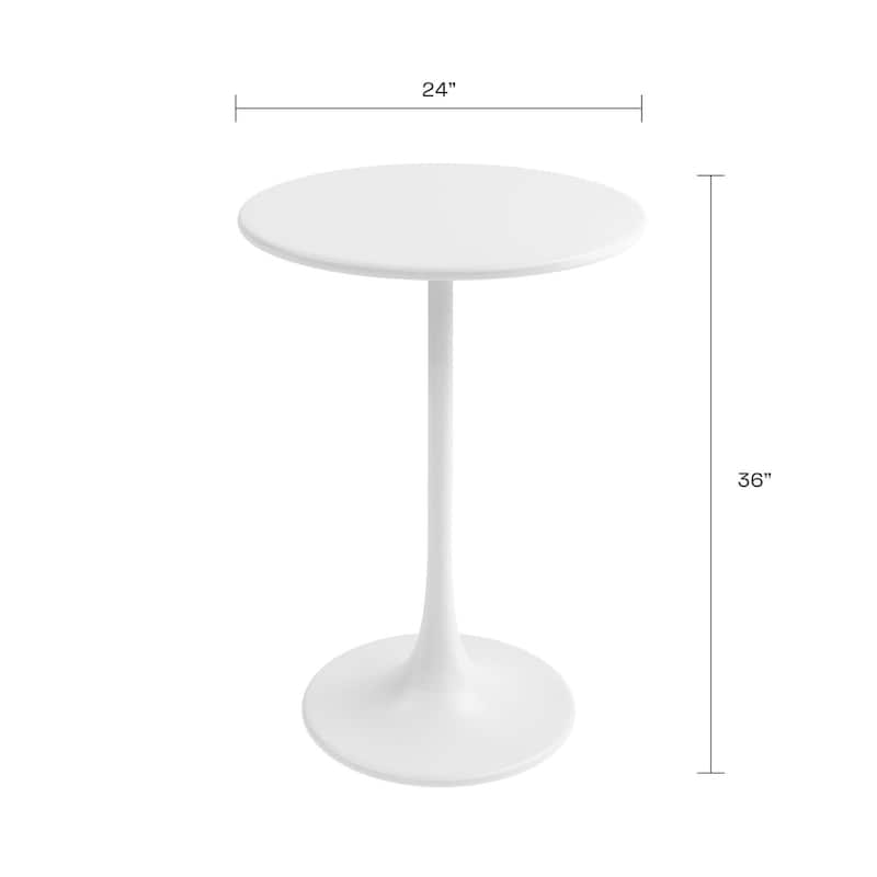 Kurv 24" Bistro Table, Counter Height, Weather Resistant, Indoor/Outdoor